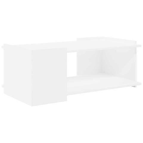 Tavolino da salotto Bianco 90 x 50 x 33 cm Legno ingegnerizzato - Foto 1