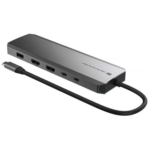 PD-USB490WPD replicatore di porte e docking station per laptop Cablato USB4 Argento - Foto 1