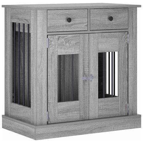 Mobile da cassa per cani Sonoma grigio 80 x 47,5 x 80 cm - Foto 1