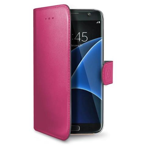 Custodia Wally in Similpelle per Galaxy S7 Edge - Colore Rosa - Foto 1