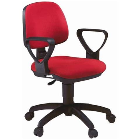 Sedia Operativa A41b Rosso Senza Braccioli - Foto 3