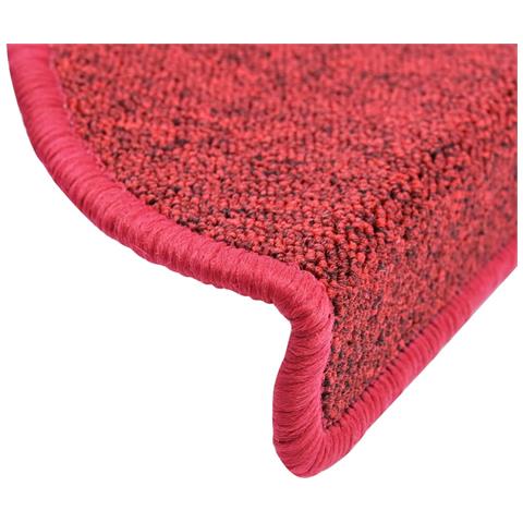 Tappetini Per Scale 15 Pz Rosso Bordò 56x17x3 Cm - Foto 8