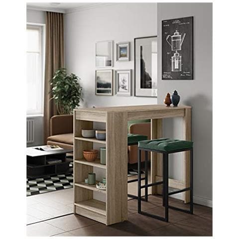 Simbiosi Ramsay Tavolo Bar, Marrone (rovere / Nobilitato), 115 X 50 X 102,7 Centimetri - Foto 1