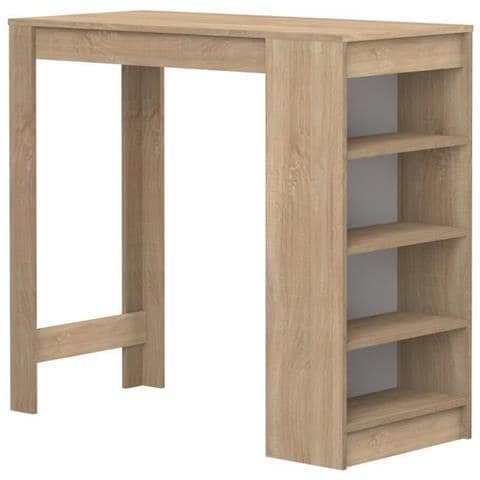 Simbiosi Ramsay Tavolo Bar, Marrone (rovere / Nobilitato), 115 X 50 X 102,7 Centimetri - Foto 5