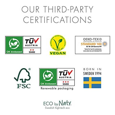 Eco Da Naty Pannolino Ecologico Premium Basata Vegetale Con Lo 0% Di Plastica A Base Di Petrolio Sulla Pala Taglia 4 718 Kg 156 Pannolini - Foto 5