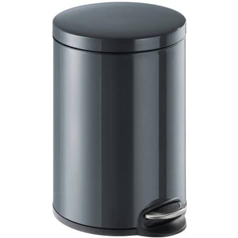 Cestino Gettacarte Con Pedale Acciaio Inox 20 Litri Carbone - 341258 - Foto 1