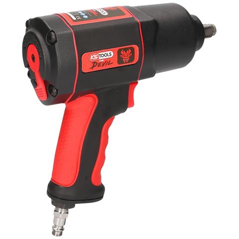THE DEVIL Chiave di Impatto 1/2"" 870 Nm Nero Rosso - Foto 1