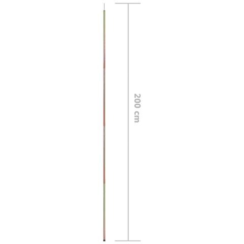 Asta per Parasole a Vela 200 cm Acciaio Zincato - Foto 2