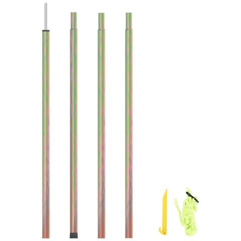 Asta per Parasole a Vela 200 cm Acciaio Zincato - Foto 1