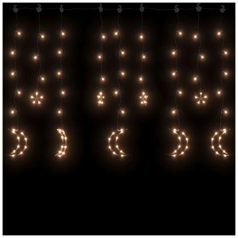 Luci Fatate Stella e Luna con Telecomando 138 LED Bianco Caldo - Foto 6