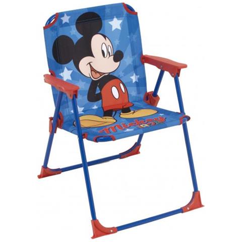 Sedia Pieghevole Topolino 53 X 38 Cm Poliestere / blu Acciaio - Foto 1