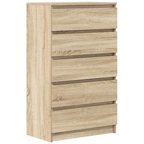 Cassettiera Rovere Sonoma 60x36x103 Cm In Legno Multistrato - Foto 1