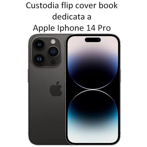 Smart Book Custodia A Libro Poket Flip Cover Case Per Apple Iphone 14 Pro Red - Foto 2