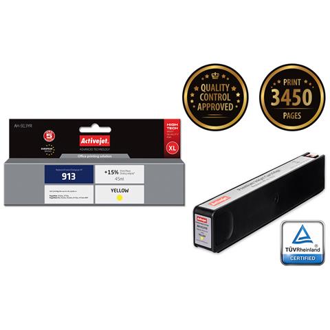 AH-913YR cartuccia d'inchiostro 1 pz Compatibile Resa elevata (XL) Giallo - Foto 1