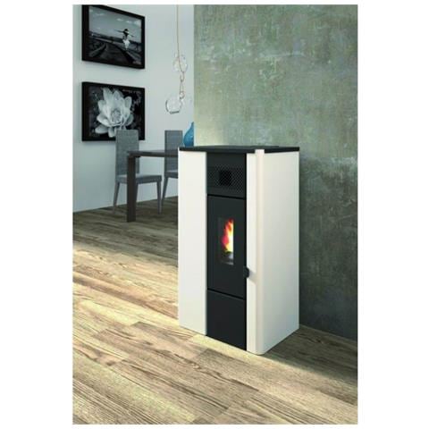 Noa - Stufa A Pellet Da 6.3 Kw Bianca - Foto 2