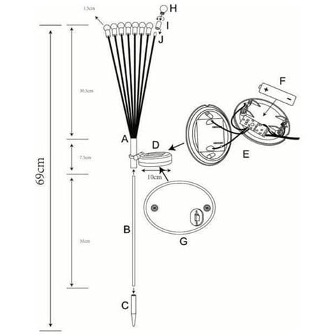 Picchetto Solare Da Giardino G4435 - Foto 2