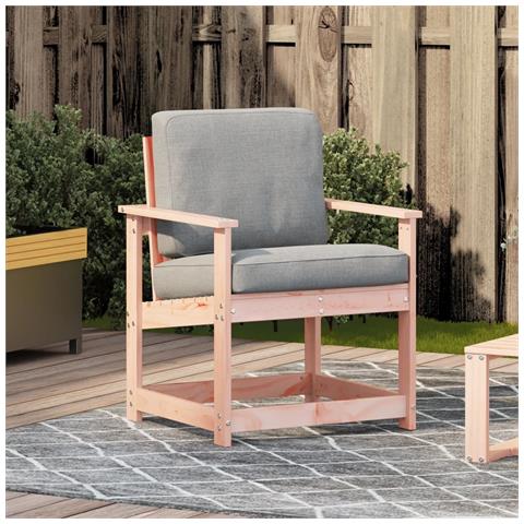 Sedia da Giardino 62x56x77 cm in Legno Massello di Douglas - Foto 3