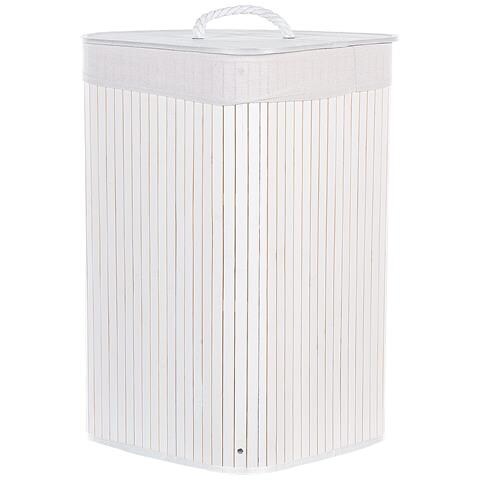 Cestino Matara Legno Di Bambù Bianco 57 L - Foto 2