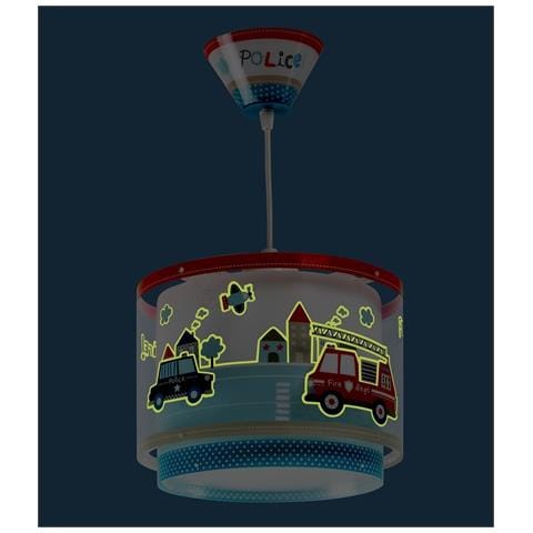 Lampada A Sospensione Per Bambini Police Polizia - Foto 2