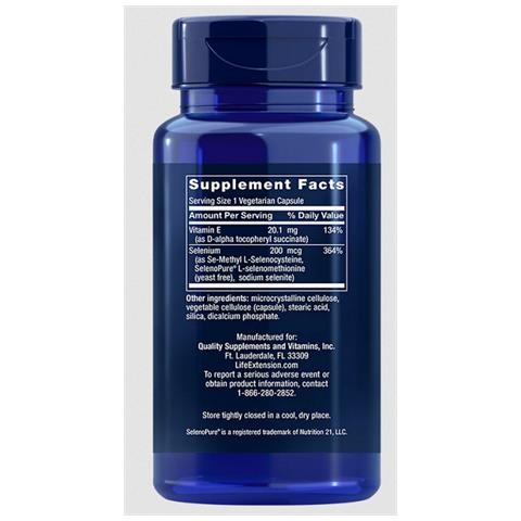 Super Selenium Complex E Vitamina E 200 Mcg 100 Capsule Vegetali - Foto 2