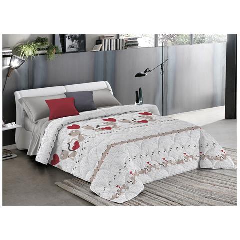 Trapunta Piumone Invernale Linea Pensieri Delicati Disegno Gattini Singolo Beige - Foto 1