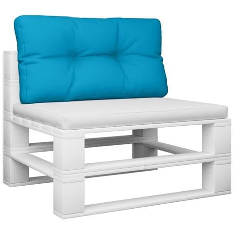 Cuscino Per Pallet Blu Chiaro 70x40x12 Cm In Tessuto - Foto 3