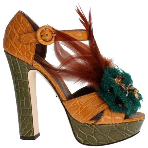 Scarpe Crystal In Pelle Di Coccodrillo Caimano - Eu38/us7.5 - Foto 1