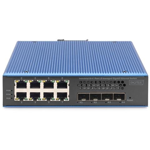 Switch industriale Gigabit Ethernet gestito con 8 + 4 porte di uplink 10G L3 - Foto 5