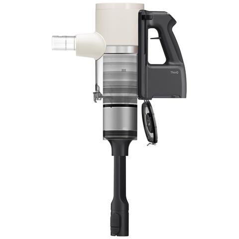 LG CordZero A9K Lite, Aspirapolvere Kompressor 220W, 60 min, 1 spazzola + 2 accessori, Filtro 5 strati, Wi-Fi, Beige - Foto 2