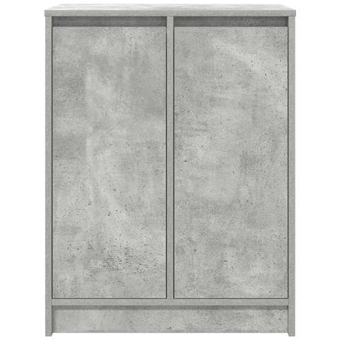 Scarpiera Grigio Cemento 57x34x76 cm in Legno Multistrato - Foto 2