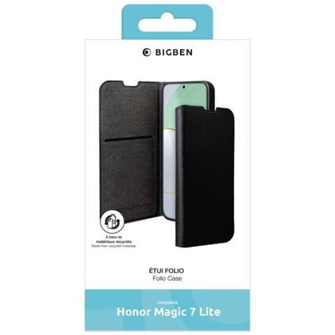 Custodia Protettiva Per Honor Magic 7 Lite Wallet Function Stand, Nero - Foto 2