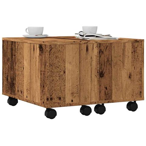 Tavolino Da Salotto Legno Antico 60x60x38 Cm Legno Multistrato - Foto 2