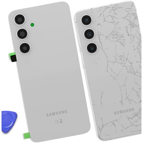 Vetro Posteriore Originale Galaxy S24 Fe Pack Di Servizio, Argento - Foto 4