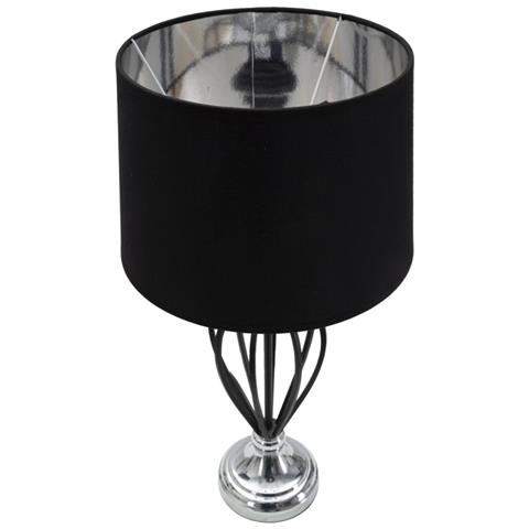Lampada Da Tavolo Mf137 - Nero - Metallo - 28x28x56 Cm - Foto 2