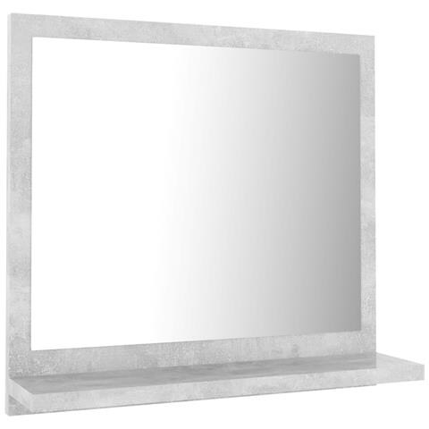 Lusso Casadino - Specchio Da Bagno Grigio Cemento 40x10,5x37cm Legno Multistrato - Foto 1