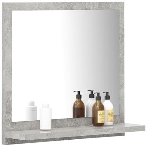 Lusso Casadino - Specchio Da Bagno Grigio Cemento 40x10,5x37cm Legno Multistrato - Foto 2