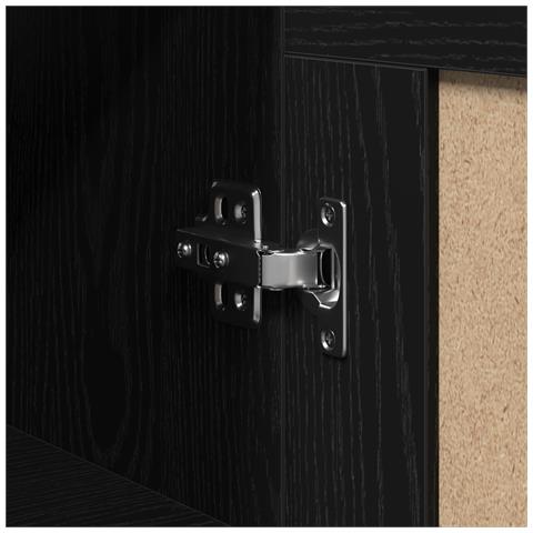 Armadi a Muro 2 pz Legno Ingegnerizzato Rovere Nero - Foto 9