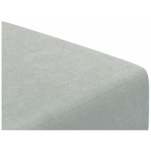 Divano Letto a 2 Posti con Poggiapiedi Grigio Chiaro in Velluto - Foto 9