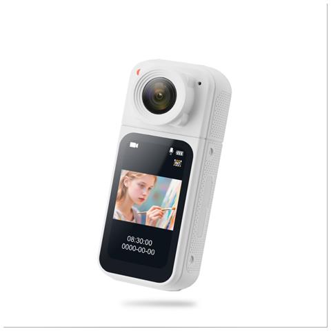 Mini Videocamera Sportiva Portatile Per Bici Da Esterno Con Registrazione Hd 1080p E Design Magnetico White - Foto 1