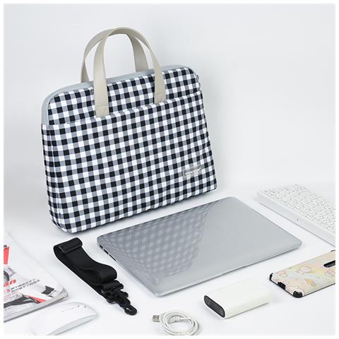 Borsa Per Laptop Da 15.6 Pollici: Elegante, Leggera E Resistente All'acqua, Custodia Per Notebook Black - Foto 2