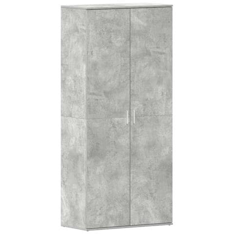 Mobile per scarpe Grigio 80 x 39 x 180 cm Legno multistrato - Foto 1