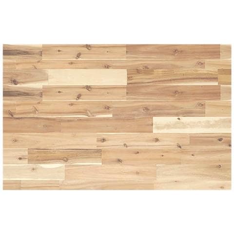 Piano Tavolo Rettangolare 80x50x4cm in Legno Massello di Acacia - Foto 1