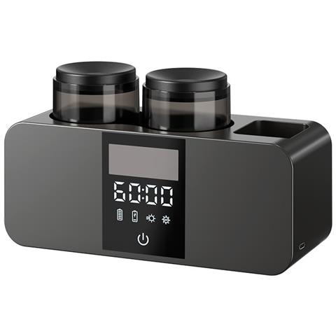 Sterilizzatore Porta Spazzolino Uv Intelligente - Disettante Elettrico Da Parete Con Timer Black - Foto 1