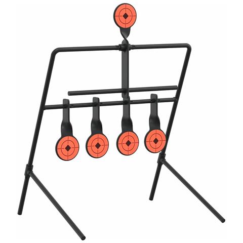 Bersaglio che si ripristina Nero 40 x 34 x 53 cm Acciaio - Foto 1