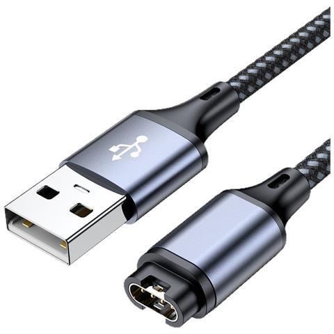 Cavo Di Ricarica Usb Per Garmin - 1,2 M Grigio - Compatibile Con Smartwatch Garmin - Foto 1