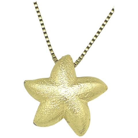 Collana A Forma Di Stella Marina In Placcatura Oro E Ottone. Lunghezza 50 Cm. - Foto 4