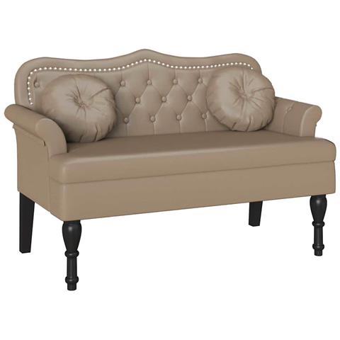 Panca Chesterfield con cuscino Cappuccino 120,5 x 65 x 75 cm - Foto 1