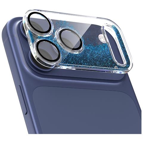 Protezione Obiettivo Fotocamera Pc Compatibile Con Iphone 17 Pro Max - Antigraffio E Antiurto Blue - Foto 1