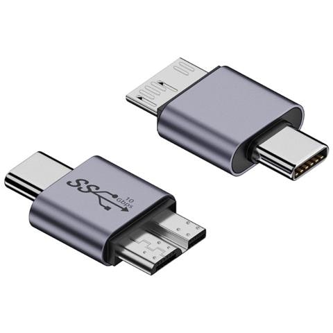 Adattatore Da Usb Type-c Maschio A Micro B Maschio (confezione Da 2) - Convertitore In Lega Di Alluminio - Foto 3