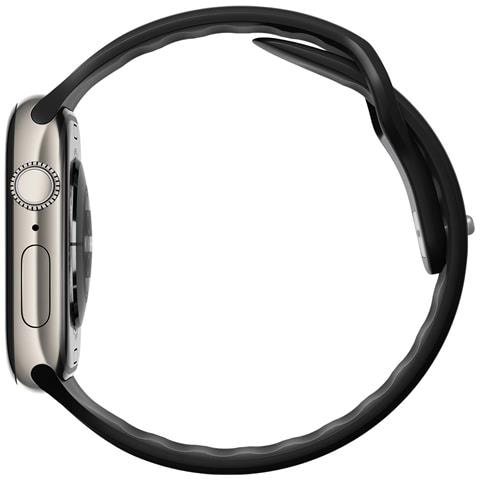 Cinturino Sport Impermeabile 46 Mm Per Apple Watch Modello Tempo Band, Nero - Foto 5